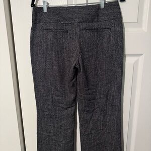 Express Gray Herringbone Dress Pants